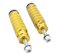 ZCPOPKNHNZ Universal Moto M8 8mm Foot Rests Peg Pedals Footrest Motocross Rearset Rear Sets Accessories(Gold)