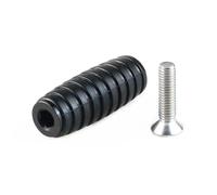 ZCPOPKNHNZ Universal Motorcycle Gear Shift Brake Lever Toe Pegs Toepegs Pedals Foot Pegs Racing Rearset For Motorcycles Bicycles Mopeds Karts(BLACK)