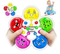 ZcrPrn Colour Sorting Toys for Toddlers,Toddler Toys,Flower Shape Colour Sorting Toys with Emoticons for Toddlers to Educate and Improve Learning Focus Color Discrimination Ability