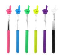ZcrPrn Finger Pointer, Telescopic Baton for Teachers, Multiple Colors Classroom Mini Extendable Hand Pointer Finger, Enhances Classroom Engagement and Focus (Retractable Design)