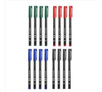 ZcrPrn Permanent Marker Pens, Fineliner Pens, White Board Pens for Plastic Wood Metal Glass Ceramic, Fine Permanent Marker, 4 Colors for Art Crafts & Professional Use(16Pcs)