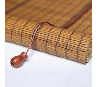 zcru004 Varnished Version Retro Roman Blinds Bamboo Roller Blinds Sunscreen Drape Privacy Protection Customisable (110x170cm)