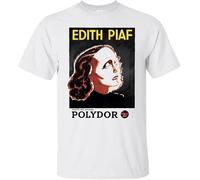 ZCSDWC Edith Piaf French Chanteuse France Paris Le Vie En Rose Tshirt.Png(X-Large)