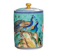ZCSJD 220/600ML Enamel Peacock Ceramic Storage Jars With Lids Traditional Tea Tins Cans Vintage Porcelain Kitchen Food Storage Jars For Candy