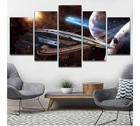 ZCSJFCAI Canvas Print, 5 Mass Effect Canvas Figures, Set of 5 Wall Art, Living Room Decor, Modular Wall Art, Panel Painting.,L