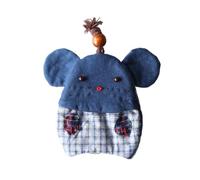 ZCSLD 10 * 10cm Cartoon Animal Fabric Bags for Crafts Handmade Fabric Wallet with Zip Fabric Wallet with Coin Pocket for Key/Coin Purse Dual Use