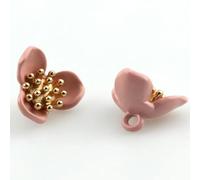 ZCSLD 10pcs 15mm Metal Flower Buttons Women's Clothing Sewing Accessories Shirts Sweaters Sleeve Collar Button Wholesale