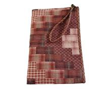 ZCSLD 30 * 20cm Fabric Bags for Crafts Handmade Embroidered Bags Fabric Wallet with Coin Pocket Patchwork Wrist Bag for Phone Keys Change ID Card