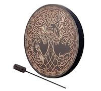 ZCSXK 3 Shamanic Drums | Shaman Drum Life and Bird Siberian Drum | Healing Tool Sound Siberian Drum Handmade Symbol Music Spiritual Drum