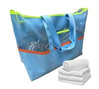ZCSXK Beach Bags for Women,Travel Mesh Tote Bag | Waterproof Carry On Grocery Shoulder Handbag for Work Gym Travel School Vocation Holiday Pool Shoes Towels Shopping