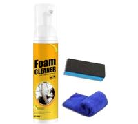 ZCSXK Car Interior Cleaner - Car Seat Upholstery Stain Remover with Cloth and Sponge,100ml Cleaning Agent for Detailing Trim Steering Wheel Central Console Door Leather Seat Dashboard