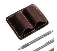 ZCSXK Leather Pen Holder for Notebooks, Wear-Resistant Anti-Lost, Notebook Pen Pencil Holder Clip, for Laboratory School College Pharmacy Outdoor Travel Conference Office Exhibition