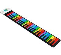 ZCSYWV Portable Keyboard Piano, 49 Keys Silicone Flexible Hand Roll Up Piano Soft Portable Electronic Keyboard Organ Music Gift