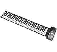 ZCSYWV Portable Keyboard Piano, 61 Keys 128 Tones Output Roll Up Piano Electronic Portable Silicone Flexible Keyboard Organ Built-in Speaker