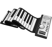 ZCSYWV Portable Keyboard Piano, 61 Keys Hand Roll Up Piano Portable Folding Electronic Organ Keyboard Instruments Silicone Soft Keyboard