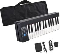ZCSYWV Portable Keyboard Piano, Electronic Keyboard 61-Key Foldable Electronic Piano Multifunctional Electronic Organ Folding Digital Piano