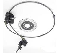 Zcuci Left Hand Rear Handle Bar 150cm Lever Hydraulic Disc Brake 158mm Fit for ATV Electric Quad Bike Go Kart Buggy Scooter Parts