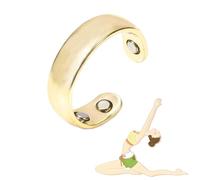 ZCVFA Stainless Steel Auvulis Migraine Rings Magtherapy Lymphatic Drainage Rings Lymph Nodes Acupuncture Therapy Anti Snoring Ring Migraine Relief Health Jewelry for Men and Women, Metal, No Gemstone