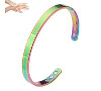 ZCVFA Vayro Bracelet Menopause, Original Mgntc Wellness Bracelet for Women and Men Adjustable Relief Pain Relieve Stress Cuff Bangle Stainless Steel Open Lightweight and Water-Resistant Bracelets, One