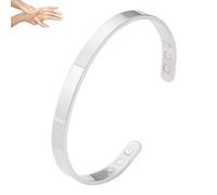 ZCVFA Vayro Bracelet Menopause, Original Mgntc Wellness Bracelet for Women and Men Adjustable Relief Pain Relieve Stress Cuff Bangle Stainless Steel Open Lightweight and Water-Resistant Bracelets, One