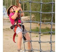 ZCX climbing rope Kids Safety Protective Net Climbing Cargo Netting Rope Climbing Net Suitable For Playground Treehouse scramble net rope (Size : 2 * 2m(6.6 * 6.6ft))