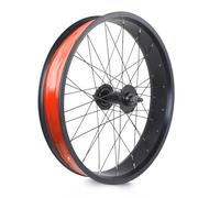 ZCXBHD 20in/24in/26in X 4.0" Fat Tire Bike Wheelset Disc Brake Front Rear Wheel QR 135mm/195mm 36H Hubs 14G Spokes For 7-10s Rotary Freewheel E-bike Snow Beach Bike Wheels(Front,26IN)