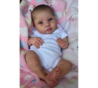 ZCXCsfp 19 Inch Realistic Newborn Baby Doll with Soft Body Lifelike Baby Dolls That Look Real with Pacifier (blue eyes)