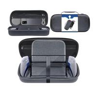 ZCXCsfp Compatible with PS5 Portal Travel Carrying Case Anti-Fingerprint Screen Protector and Portal TPU Protective Cover for PS Portal Accessories (Black)