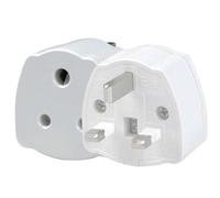 ZCXCsfp India To UK Adapter, 2PCS India To Uk Plug Adapter For Business Family Travel Outdoor, 3 Pin With 5A Fuse (White)
