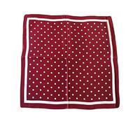 ZCXCsfp Men's 100% Silk Striped Polka Dot Paisley Large Bandana Neckerchief Tie Suit Multifunctional Scarf 68 x 68 cm, Pattern Polka Dot Wine Red, Größe: 68 * 68cm (27" x 27 ")