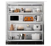 ZCXMNL 304 Stainless Steel Shelves,5-Tier Storage Shelf Heavy Duty Storage Rack Shelving Capacity Shelf Unit for Kitchen Garage Office Restaurant Warehouse(70x50x180cm)