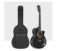 ZCXMNL Acoustic Guitar, 40 Inches Concert Acustica With Full Kit, Delicate Vine For Beginners, Performers, And Enthusiasts(Black)
