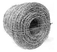 ZCXMNL Barbed Wire Fence, 2.3mm Steel Galvanized Barb 8cm Spacing Rust Weatherproof Anti-Theft Livestock Security For Orchard, Highway(150m)