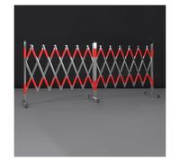 ZCXMNL Industrial Expandable Metal Barricade, Expanding Traffic Security Fence Stainless Steel Freestanding Instant Fence Mobile Safety Barrier Gate For Factory Workshop School(1.5x6m)