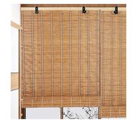 ZCXMNL Natural Bamboo Blinds With Lift Sun Protection Shades For Patio Privacy Roll Up For Window Handwoven Vintage Decoration,65 Sizes(150x270cm)