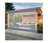 ZCXMNL Outdoor Curtains PVC Waterproof Transparent Windproof Gazebos Balcony Curtains, For Terrace, Pavilion, Terraces, Outdoor Area, 650g/M²(2x3.5m)