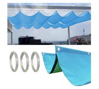 ZCXMNL Retractable Wave Sun Shade Sail, Water Proof Pergola Cover With Mounting Kit, Removable UV Protection Canopy Awnings For Outdoor Room Patio(2.3x8m)
