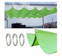 ZCXMNL Retractable Wave Sun Shade Sail, Water Proof Pergola Cover With Mounting Kit, Removable UV Protection Canopy Awnings For Outdoor Room Patio(0.8x6m)