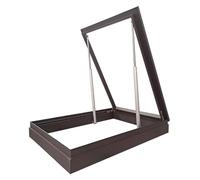 ZCXMNL Skylight House Roof Window, Double Glazed Loft Attic Skylight, 80° Opening Roof Deck, Sloped Flat Roof Skylight Cover For Shed Garage Sun Room Basement, 63 Sizes(130x60cm)
