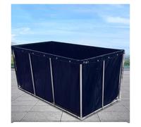 ZCXMNL Thickened Folding Canvas Fish Pond, Portable Water Storage Containers Outdoor It Can Move Canvas Cistern With Drain Valve Large Plastic Aquaculture Water Tank Frame Not Included(1.5x1.5x0.7m)