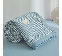 ZCXRYFL Cooling Quilt Summer Thin Duvet Single Double King Lightweight Blanket, Cotton, Soft Breathable, For Air-Conditioned Nap Time Rooms Hot Sleepers, Washable(200X230cm,G)