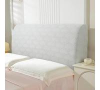 ZCXRYFL Flannel Bed Headboard Cover for Queen King Size Double Single Bed Head Dustproof Protector Cover, All-Inclusive Stretch Headboard Covers Slipcover for Bedroom Décor(Length: 110-125cm,Gray)