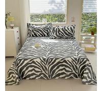 ZCXRYFL Flat Sheets Single Double King Cotton Bed Sheet, Breathable, Anti Wrinkle, Household Sheets Mattress Cover, Washable, Rural Style(200x230cm,E)