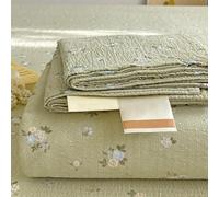 ZCXRYFL Lightweight Bed Sheet Soft Cotton Flat Sheets Single Double Super King Bedding Mattress Decorative Blanket Breathable Bed Sheets, Washable, For All Seasons(120x230cm,Green)