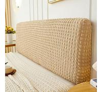ZCXRYFL Seersucker Headboard Covers Stretch Bed Headboard Slipcover, Bed Head Cover King Double Single Dustproof All-inclusive Head Board Cover, Bed Board Protection Decor Cover(Length:140-160cm,A)