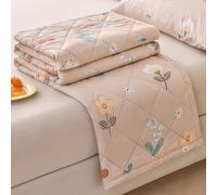 ZCXRYFL Thin Summer Cool Quilt- Cotton Duvet- Patchwork Quilts, Lightweight Breathable, For Sofa Throw/Bed Sheet/Cat Dog Blanket, For Hot Nights, Interior Exterior Cotton(Single: 150X200cm,C)