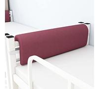 ZCXRYFL Upholstered Headboard Cushion Support Pillow King Size Single Double Backrest Cushion, Wooden/Metal Iron Bed Reading Pillow Breathable Cotton Linen Removable Headboard Bolster(70x25x5cm,Red)