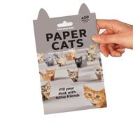 ZcxTry (2Set) Handmade DIY Paper Cats Origami Kit, 50PCS 3D Cat/Dog/Dinosaur Origami Papers Craft Kit, Funny Craft Activity for Adults & Kids, DIY Animal Desk Decor & Gift for Animal Lovers,Cat,2Set
