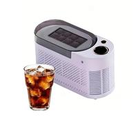 ZcxTry Automatic Portable Desktop Mini Ice Cubes Maker Machine 8/10 Cubes Fast Ice Maker Machine Home Dormitory Office Camping Car Cube Ice Making Box Ice Making Machine,B,8 Cubes