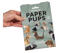 ZcxTry Handmade DIY Paper Cats Origami Kit, 50PCS 3D Cat/Dog/Dinosaur Origami Papers Craft Kit, Funny Craft Activity for Adults & Kids, DIY Animal Desk Decor & Gift for Animal Lovers,Dog